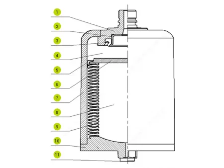 Металлический сильфонный аккумулятор