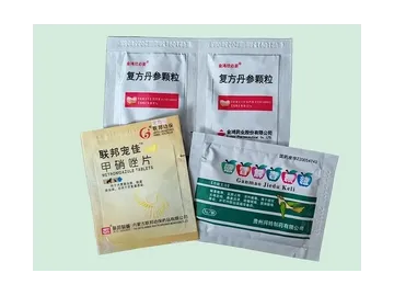 DXDK950F (полностью сервоприводная)  Полностью сервоприводная упаковочная машина для упаковки порошков в саше-пакеты с четырехсторонней запайкой