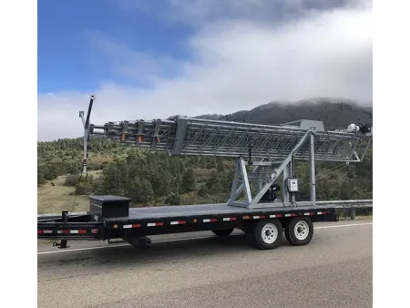 Передвижная базовая станция (ПБС, COW) / переносная телескопическая мачта связи