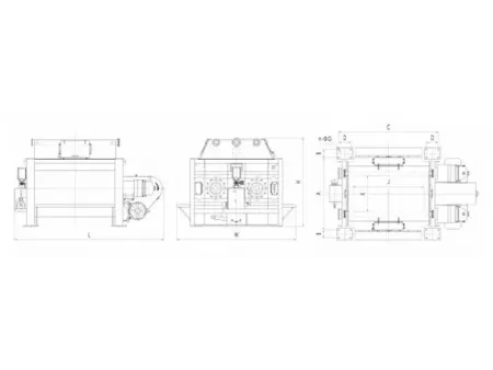 Двухвальный бетоносмеситель