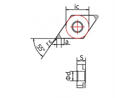 Токарные PCBN пластины типа DNGA
