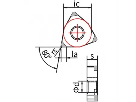 Токарные PCBN пластины типа WNGA
