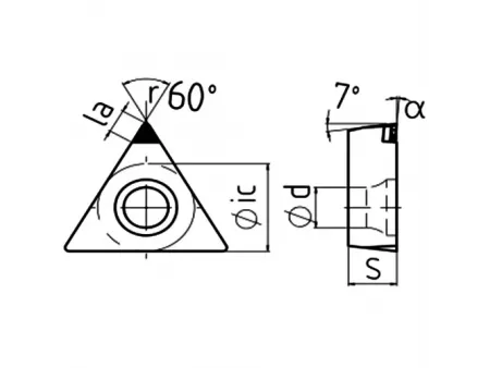 Токарные PCD пластины типа TCGW