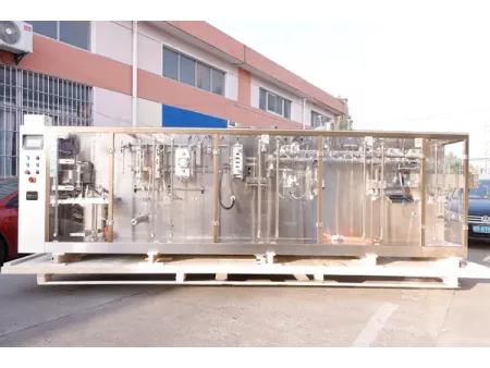 Горизонтальная фасовочно-упаковочная машина для пауч-пакетов с зип-замком с одной дозирующей головкой