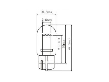 Галогенная лампа T20 W21W