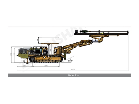 Гидравлическая проходческая буровая установка KJ310 (на гусеничном ходу)