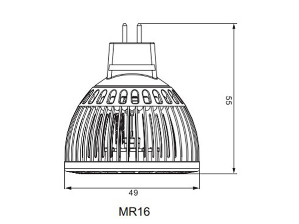 Лампы mr. Лампочка мр16. Высота лампы mr16. Светильник mr16 dl100. Лампа mr16 чертеж.