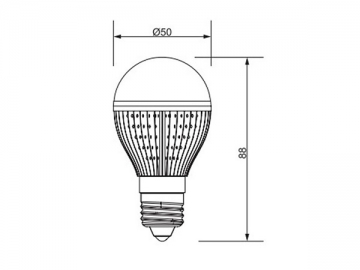 Шарообразные светодиодные лампы SMD 5630