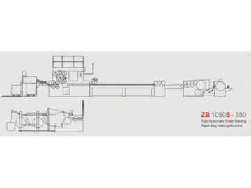 Автоматическое оборудование для производства бумажных пакетов ZB1080S-430