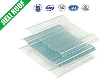 Прозрачный стеклопластиковый шифер
