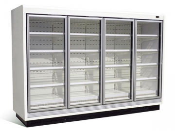Большие холодильные / морозильные шкафы со стеклянными дверьми