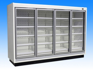 Ультратонкие холодильные / морозильные шкафы со стеклянными дверьми