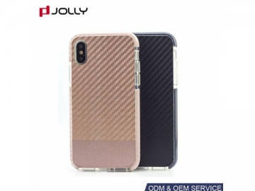 Противоударный карбоновый чехол для iPhone X