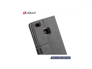Легкий кожаный чехол-портмоне Huawei P9