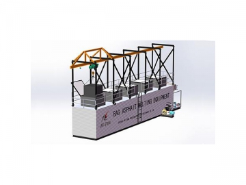 Установка для плавки битума угольной горелкой в биг бэгах, серии YDLR.